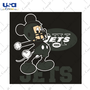 Mickey New York Jets Football Team Sport Gift Diy Crafts Svg Files For Cricut, Silhouette Sublimation Files