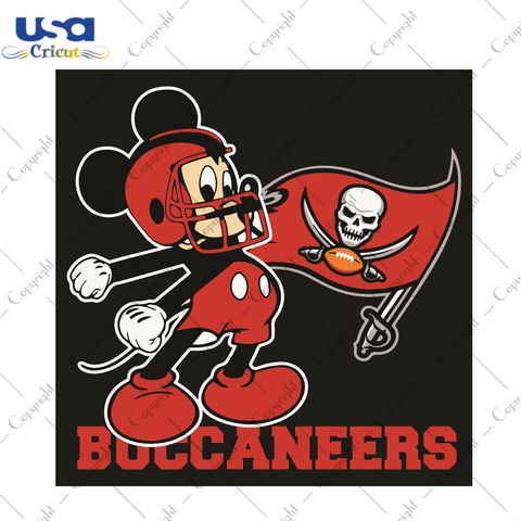 Mickey Tampa Bay Buccaneers Football Team Sport Gift Diy Crafts Svg Files For Cricut, Silhouette Sublimation Files