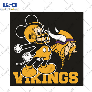 Mickey Minnesota Vikings Football Team Sport Gift Diy Crafts Svg Files For Cricut, Silhouette Sublimation Files