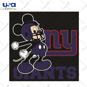 Mickey New York Giants Football Team Sport Gift Diy Crafts Svg Files For Cricut, Silhouette Sublimation Files