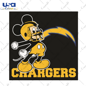 Mickey Los Angeles Chargers Football Team Sport Gift Diy Crafts Svg Files For Cricut, Silhouette Sublimation Files