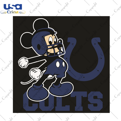 Mickey Indianapolis Colts Football Team Sport Gift Diy Crafts Svg Files For Cricut, Silhouette Sublimation Files