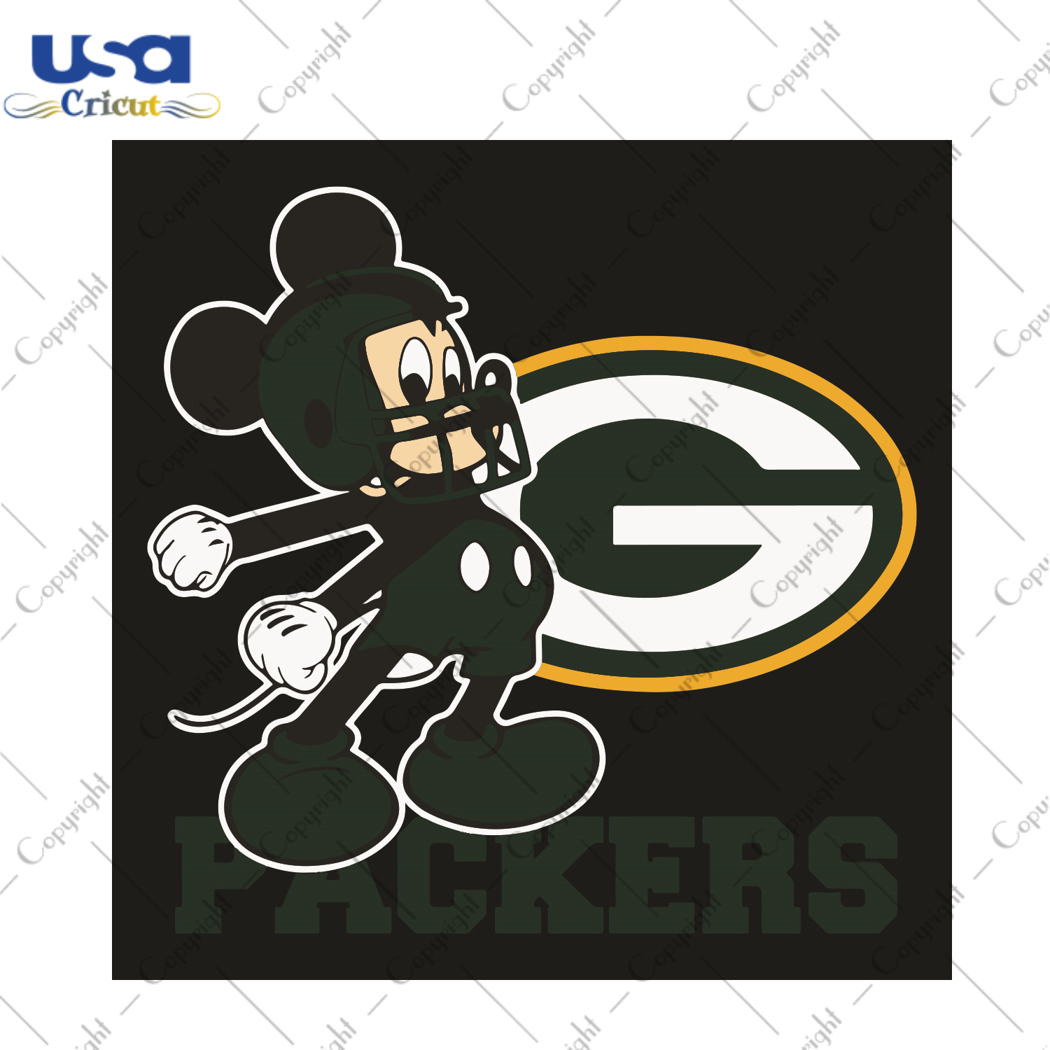 Mickey Green Bay Packers Football Team Sport Gift Diy Crafts Svg Files For Cricut, Silhouette Sublimation Files