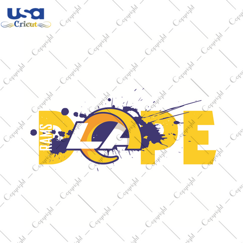 Dope Los Angeles Rams Football Team Sport Gift Diy Crafts Svg Files For Cricut, Silhouette Sublimation Files