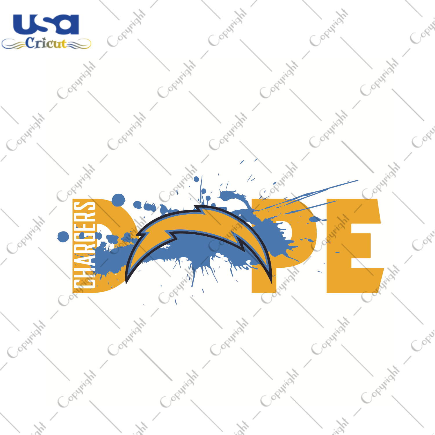 Dope Los Angeles Chargers Football Team Sport Gift Diy Crafts Svg Files For Cricut, Silhouette Sublimation Files