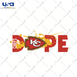 Dope Kansas City Chiefs Football Team Sport Gift Diy Crafts Svg Files For Cricut, Silhouette Sublimation Files