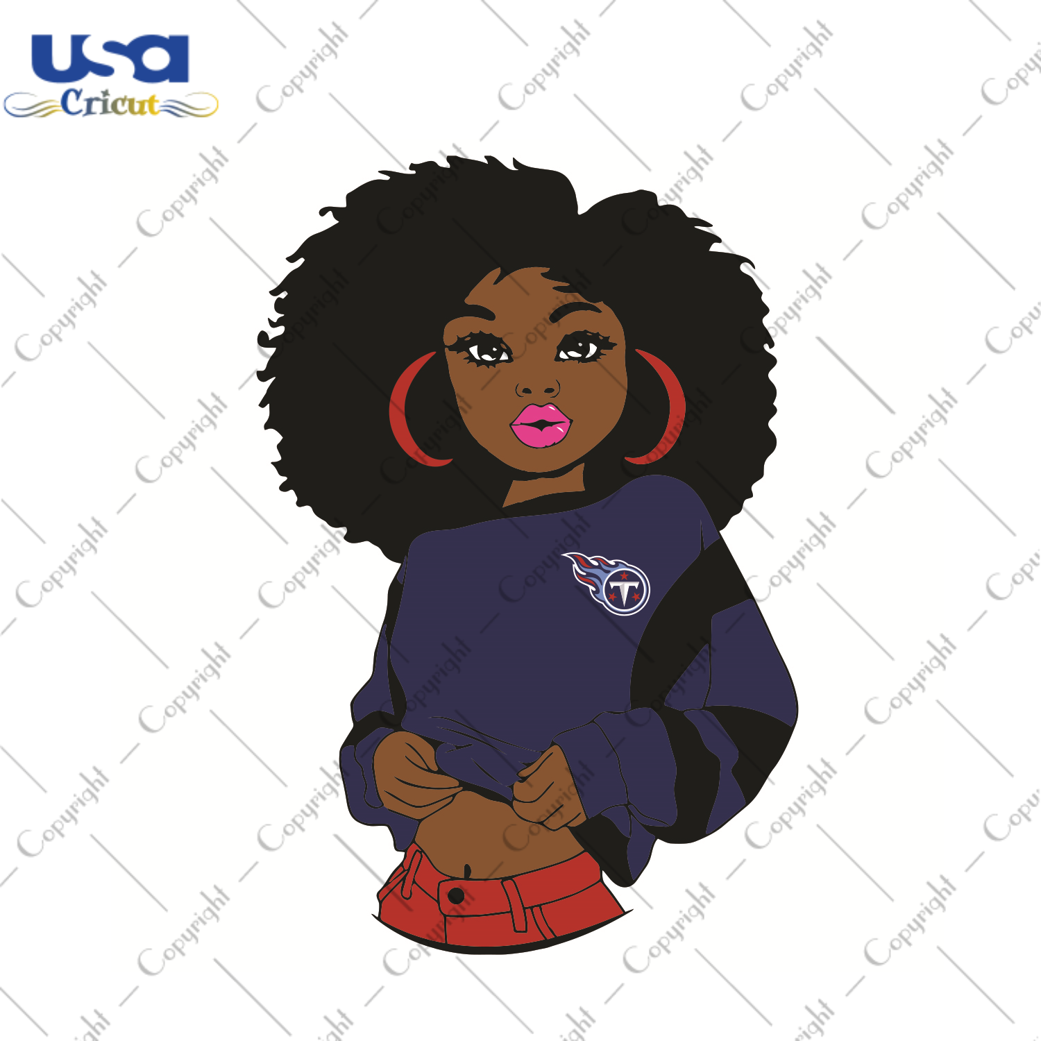 Black Girl Tennessee Titans Sport Gift Diy Crafts Svg Files For Cricut, Silhouette Sublimation Files