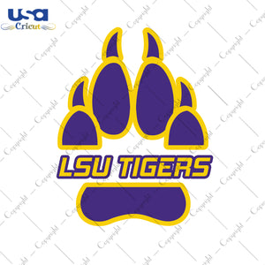 LSU Tigers LSU Logo Gifts, LSU Shirt Svg File Diy Crafts Svg Files For Cricut, Silhouette Sublimation Files - USA Cricut