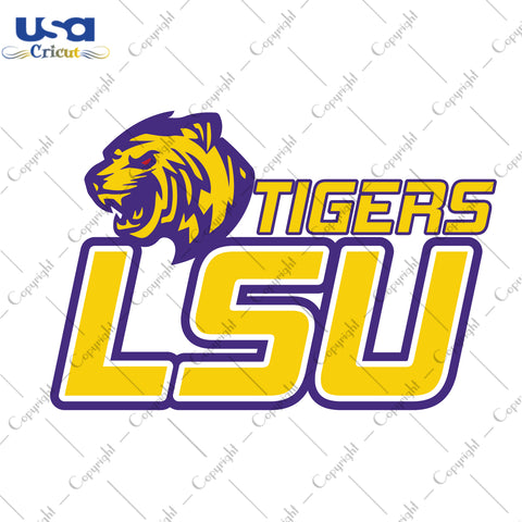 Tigers LSU Geaux Tigers Gifts, LSU Shirt Svg File Diy Crafts Svg Files For Cricut, Silhouette Sublimation Files - USA Cricut