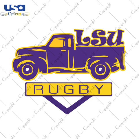 LSU Rugby LSU Tigers Logo Gifts, LSU Shirt Svg File Diy Crafts Svg Files For Cricut, Silhouette Sublimation Files - USA Cricut