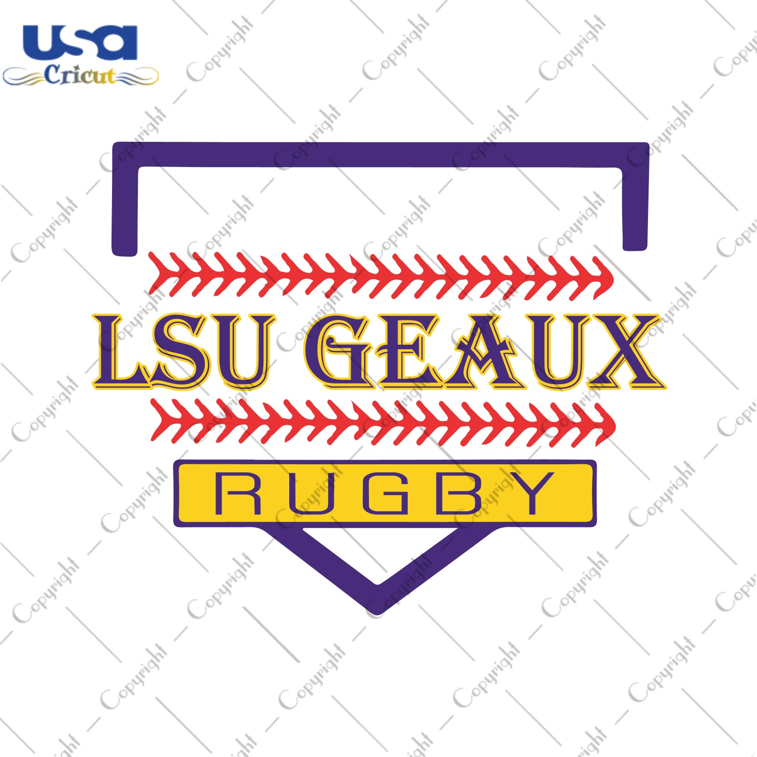 LSU Geaux Rugby LSU Tigers Logo Gifts, LSU Shirt Svg File Diy Crafts Svg Files For Cricut, Silhouette Sublimation Files - USA Cricut