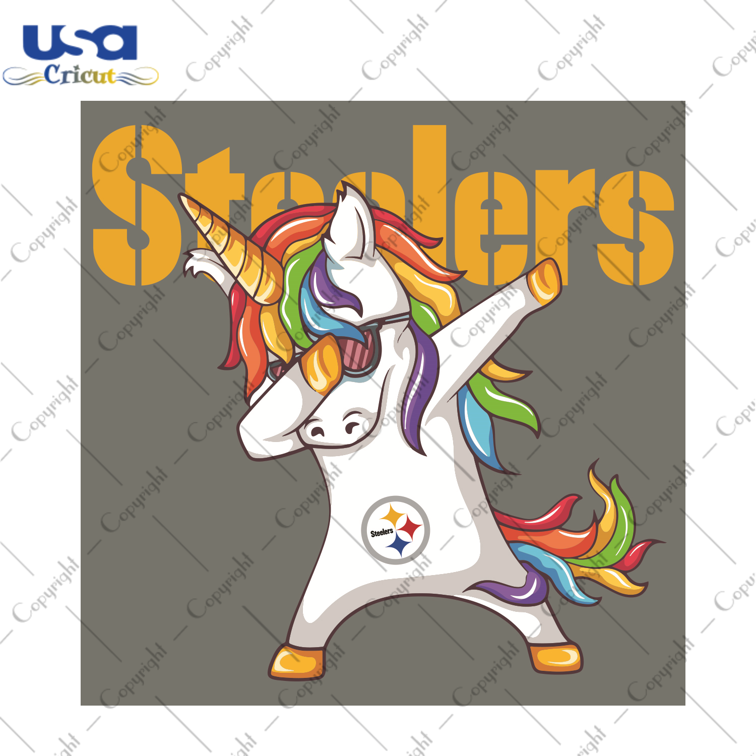 Dabbing Unicorn Pittsburgh Steelers Sport Gift Diy Crafts Svg Files For Cricut, Silhouette Sublimation Files