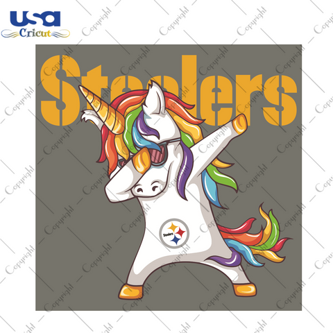 Dabbing Unicorn Pittsburgh Steelers Sport Gift Diy Crafts Svg Files For Cricut, Silhouette Sublimation Files