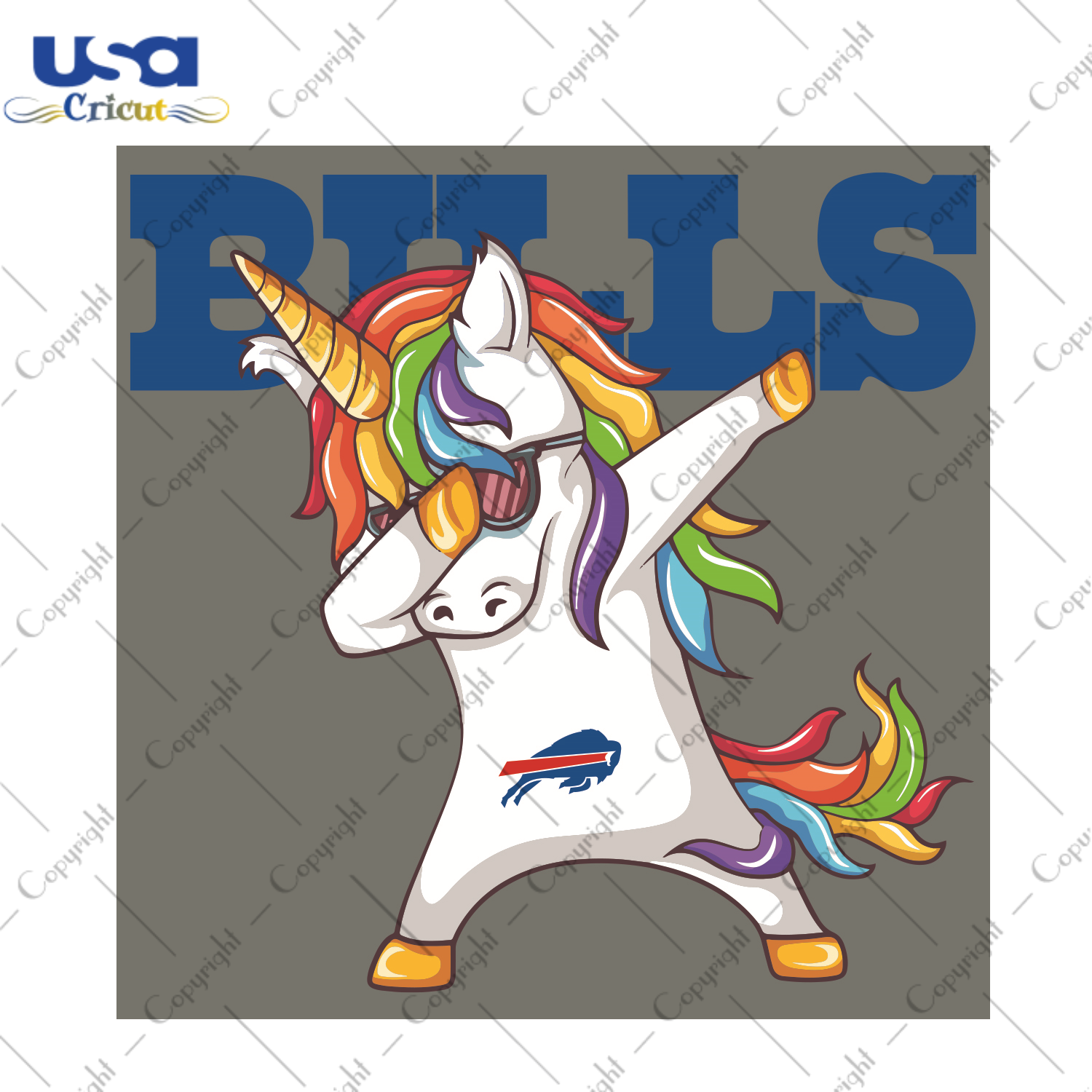 Dabbing Unicorn Buffalo Bills Sport Gift Diy Crafts Svg Files For Cricut, Silhouette Sublimation Files