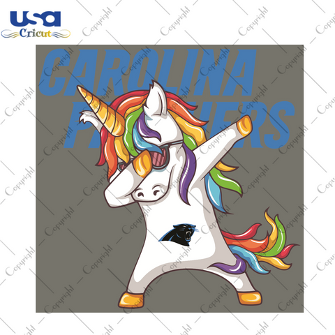 Dabbing Unicorn Carolina Panthers Sport Gift Diy Crafts Svg Files For Cricut, Silhouette Sublimation Files