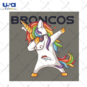 Dabbing Unicorn Denver Broncos Sport Gift Diy Crafts Svg Files For Cricut, Silhouette Sublimation Files