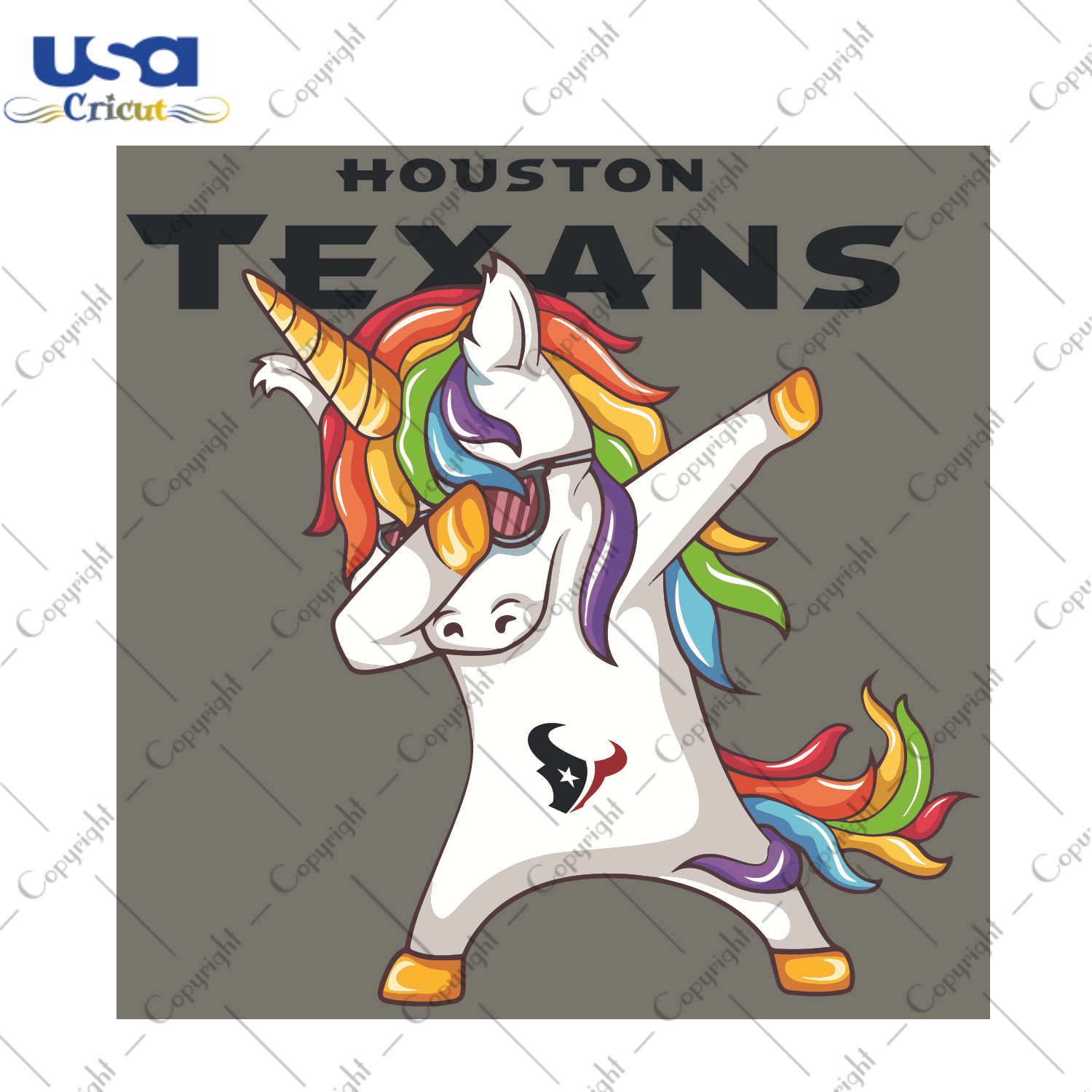 Dabbing Unicorn Houston Texans Sport Gift Diy Crafts Svg Files For Cricut, Silhouette Sublimation Files