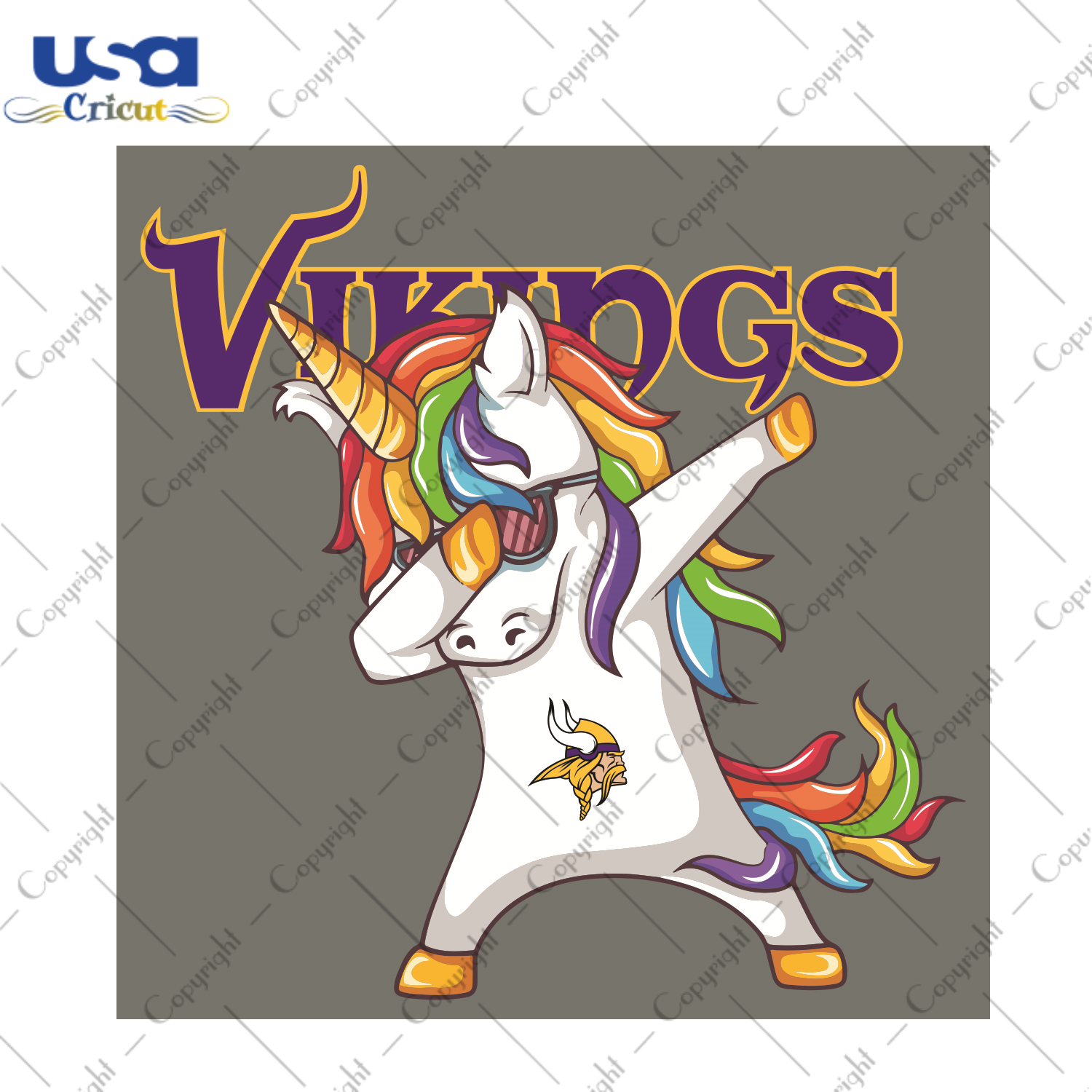 Dabbing Unicorn Minnesota Vikings Sport Gift Diy Crafts Svg Files For Cricut, Silhouette Sublimation Files