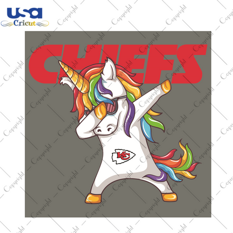 Dabbing Unicorn Kansas City Chiefs Sport Gift Diy Crafts Svg Files For Cricut, Silhouette Sublimation Files