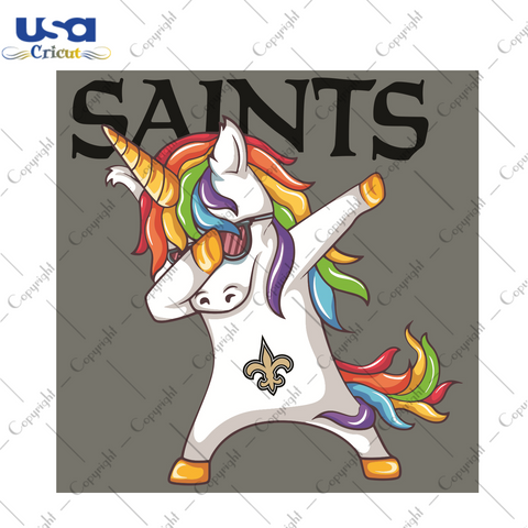 Dabbing Unicorn New Orleans Saints Sport Gift Diy Crafts Svg Files For Cricut, Silhouette Sublimation Files