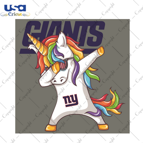 Dabbing Unicorn New York Giants Sport Gift Diy Crafts Svg Files For Cricut, Silhouette Sublimation Files