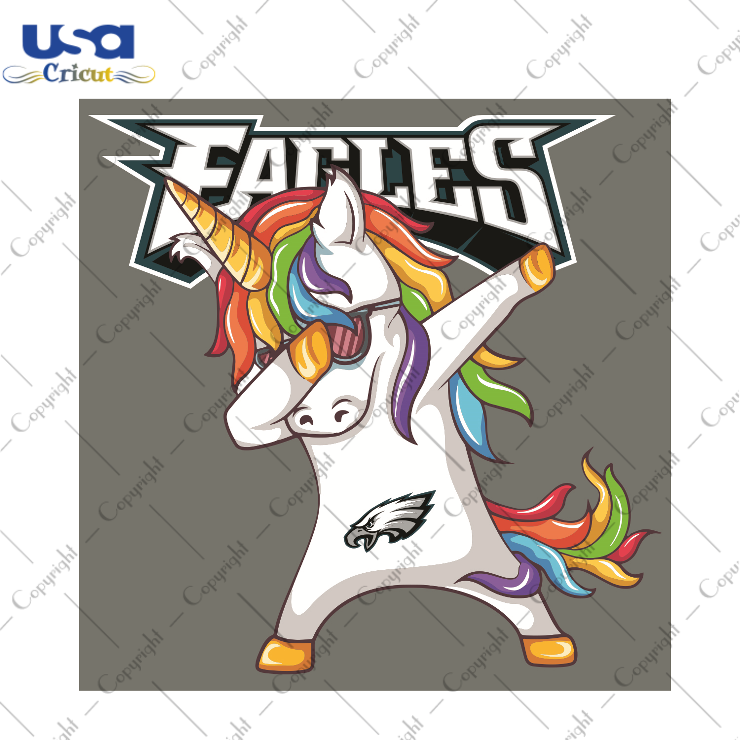 Dabbing Unicorn Philadelphia Eagles Sport Gift Diy Crafts Svg Files For Cricut, Silhouette Sublimation Files