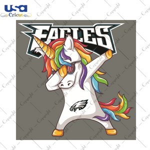 Dabbing Unicorn Philadelphia Eagles Sport Gift Diy Crafts Svg Files For Cricut, Silhouette Sublimation Files