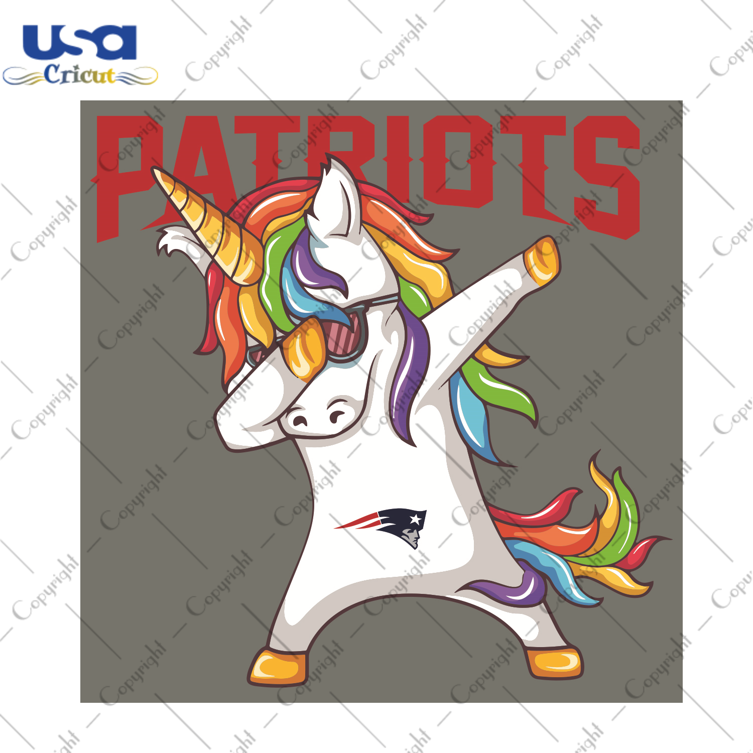 Dabbing Unicorn New England Patriots Sport Gift Diy Crafts Svg Files For Cricut, Silhouette Sublimation Files