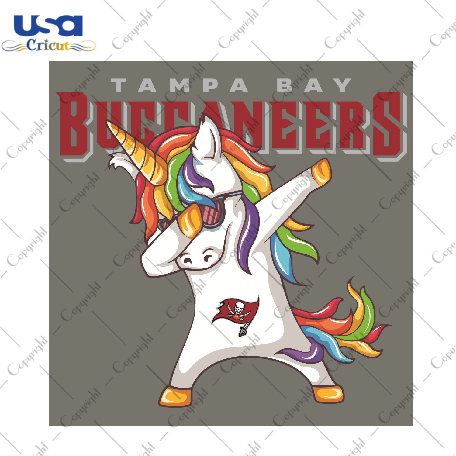 Dabbing Unicorn Tampa Bay Buccaneers Sport Gift Diy Crafts Svg Files For Cricut, Silhouette Sublimation Files