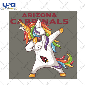 Dabbing Unicorn Arizona Cardinals Sport Gift Diy Crafts Svg Files For Cricut, Silhouette Sublimation Files