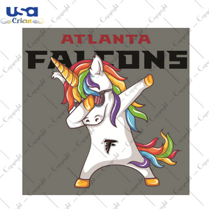 Dabbing Unicorn Atlanta Falcons Sport Gift Diy Crafts Svg Files For Cricut, Silhouette Sublimation Files