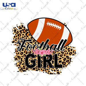 Football Girl Diy Crafts Svg Files For Cricut, Silhouette Sublimation Files - USA Cricut