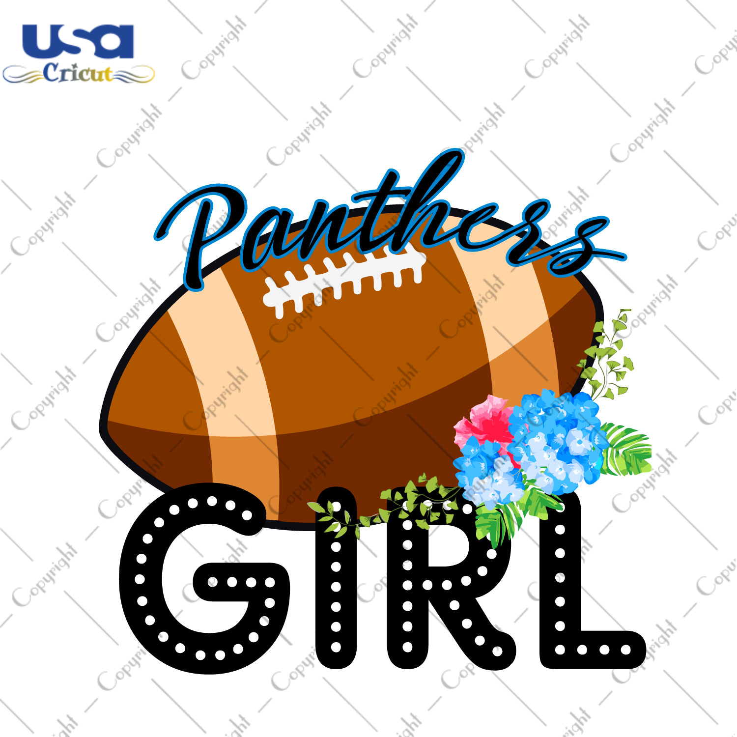 Panthers Football Girl Gift Diy Crafts Svg Files For Cricut, Silhouette Sublimation Files - USA Cricut