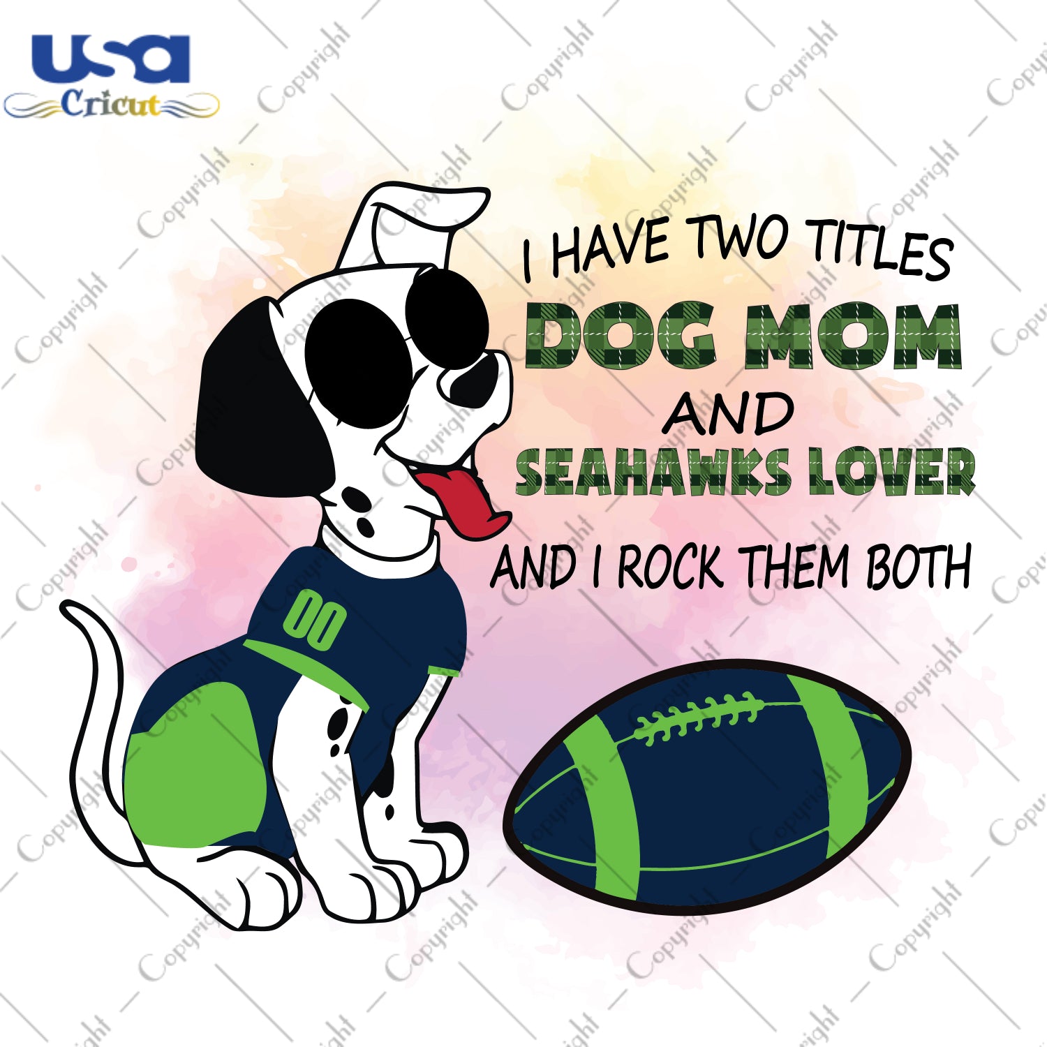 I Have Two Titles Dog Mom And Seahawks Lover And I Rock Them Both Seattle Seahawks, NFL Shirt Svg File Diy Crafts Svg Files For Cricut, Silhouette Sublimation Files - USA Cricut