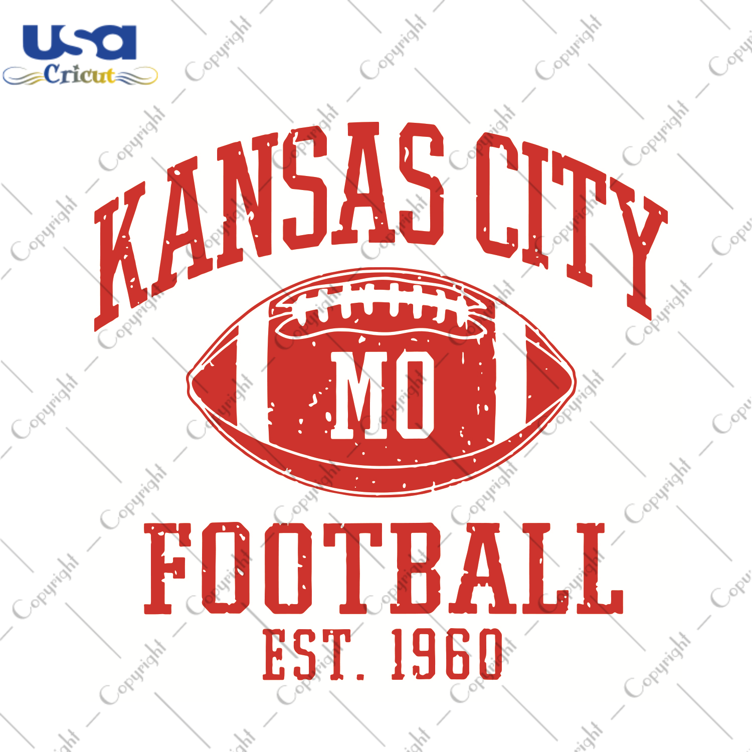 Kansas City Mo Football Est 1960 Sport Gift Diy Crafts Svg Files For Cricut, Silhouette Sublimation Files