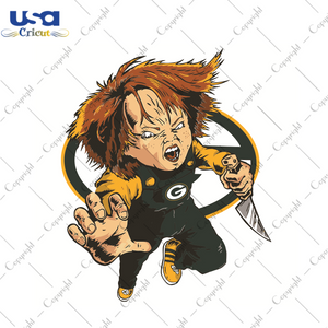 Chucky Green Bay Packer Sport Gift Diy Crafts Svg Files For Cricut, Silhouette Sublimation Files