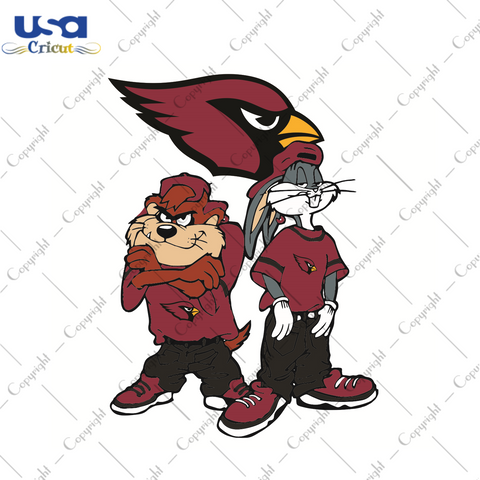 Looney Tunes Hip Hop Arizona Cardinals Sport Gift Diy Crafts Svg Files For Cricut, Silhouette Sublimation Files