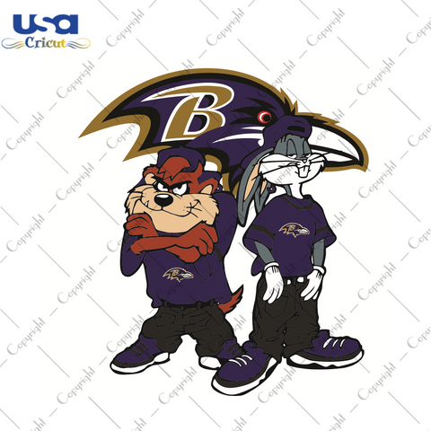 Looney Tunes Hip Hop Baltimore Ravens Sport Gift Diy Crafts Svg Files For Cricut, Silhouette Sublimation Files