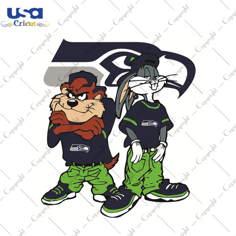 Looney Tunes Hip Hop Seattle Seahawks Sport Gift Diy Crafts Svg Files For Cricut, Silhouette Sublimation Files