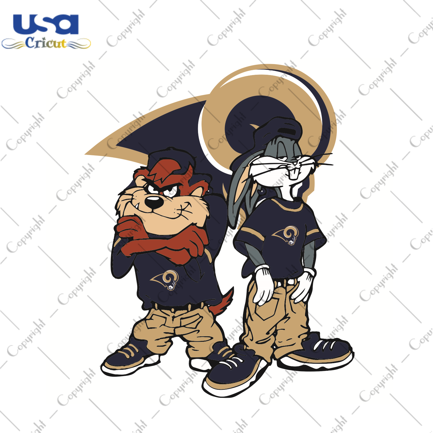 Looney Tunes Hip Hop Los Angeles Rams Sport Gift Diy Crafts Svg Files For Cricut, Silhouette Sublimation Files