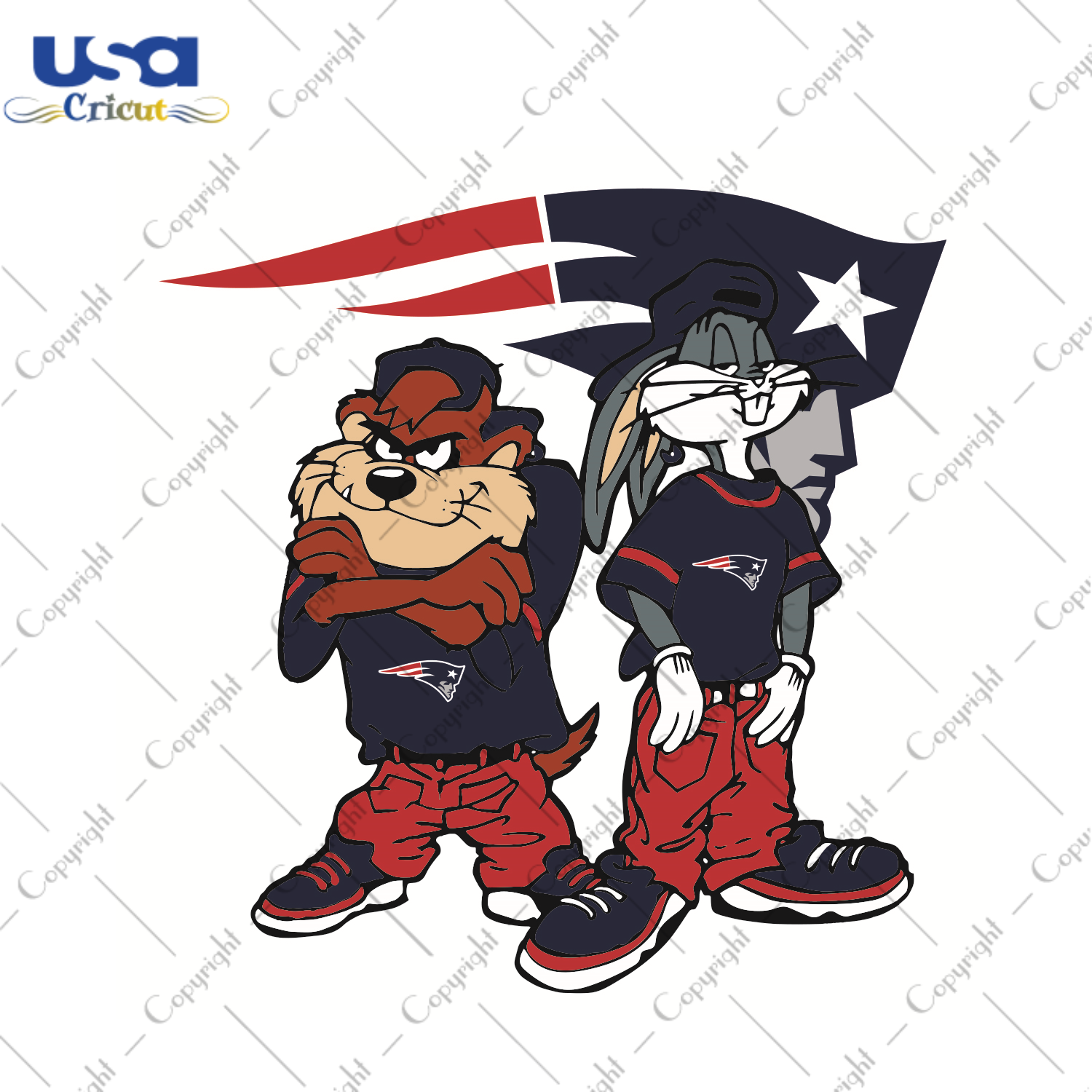 Looney Tunes Hip Hop New England Patriots Sport Gift Diy Crafts Svg Files For Cricut, Silhouette Sublimation Files