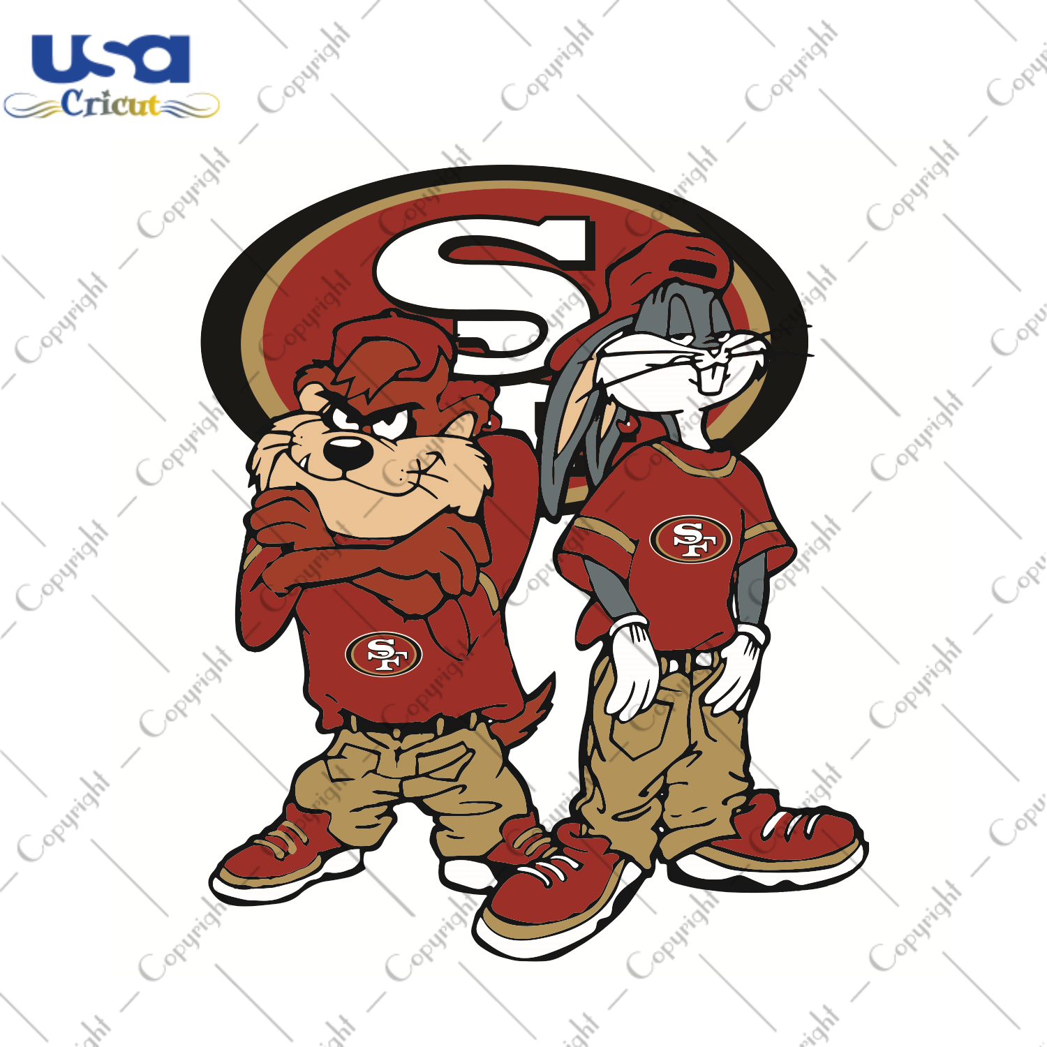 Looney Tunes Hip Hop San Francisco 49ers Sport Gift Diy Crafts Svg Files For Cricut, Silhouette Sublimation Files