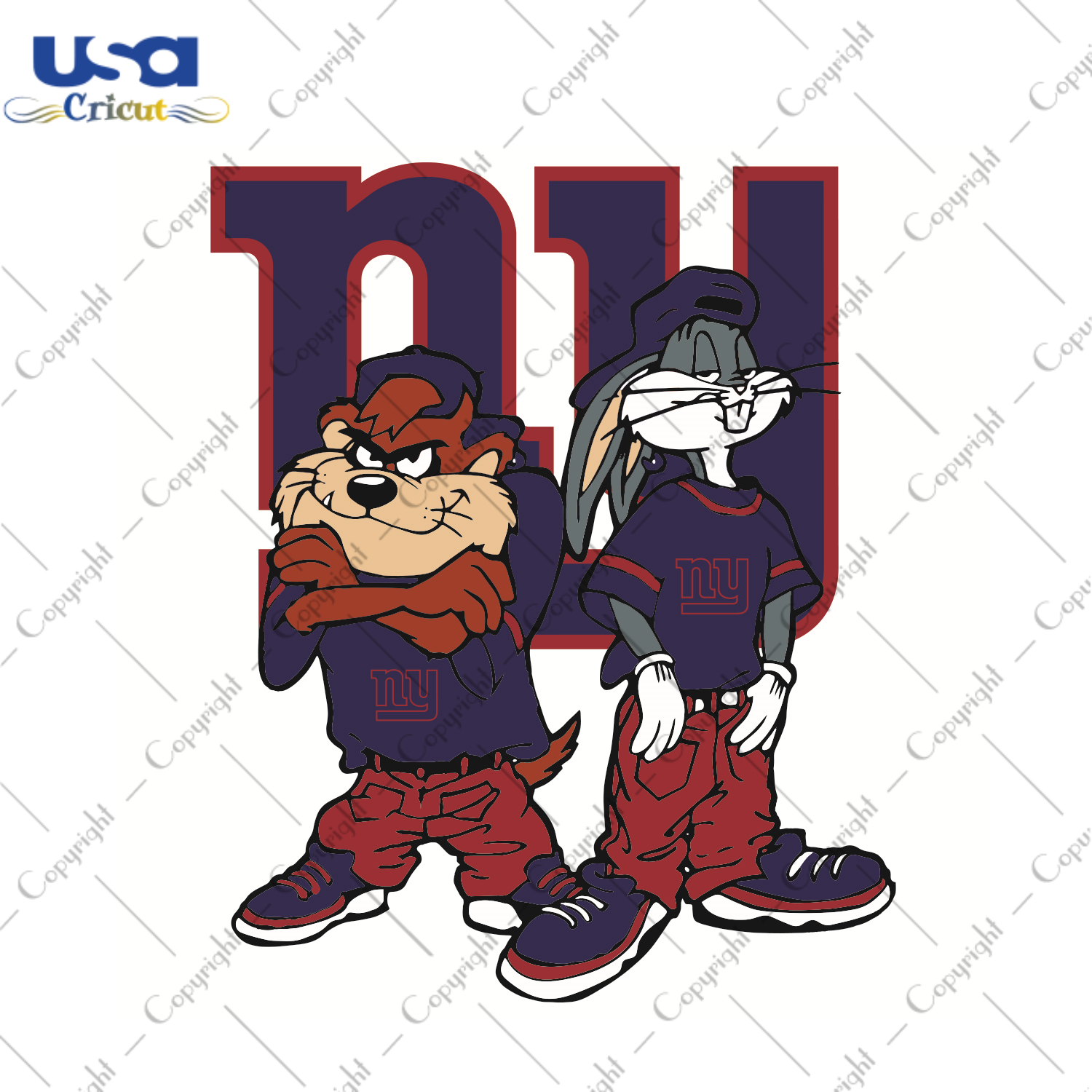 Looney Tunes Hip Hop New York Giants Sport Gift Diy Crafts Svg Files For Cricut, Silhouette Sublimation Files