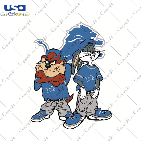 Looney Tunes Hip Hop Detroit Lions Sport Gift Diy Crafts Svg Files For Cricut, Silhouette Sublimation Files