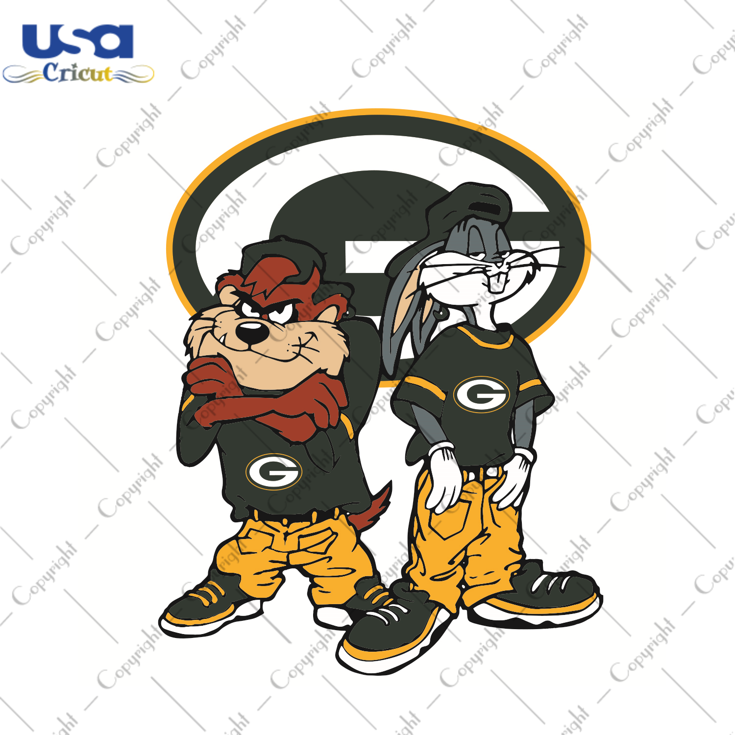 Looney Tunes Hip Hop Green Bay Packers Sport Gift Diy Crafts Svg Files For Cricut, Silhouette Sublimation Files