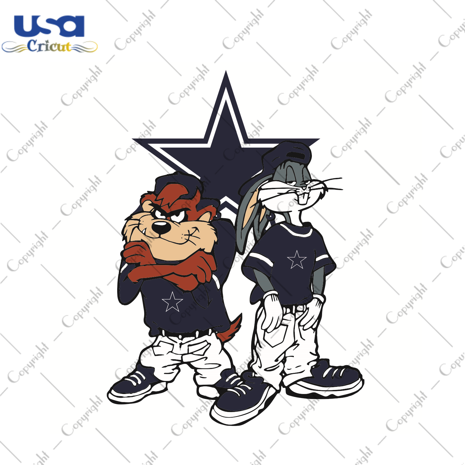 Looney Tunes Hip Hop Dallas Cowboys Sport Gift Diy Crafts Svg Files For Cricut, Silhouette Sublimation Files