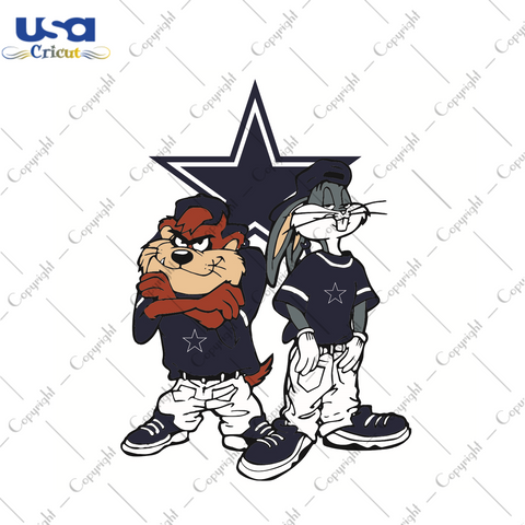 Looney Tunes Hip Hop Dallas Cowboys Sport Gift Diy Crafts Svg Files For Cricut, Silhouette Sublimation Files