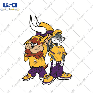 Looney Tunes Hip Hop Minnesota Vikings Sport Gift Diy Crafts Svg Files For Cricut, Silhouette Sublimation Files