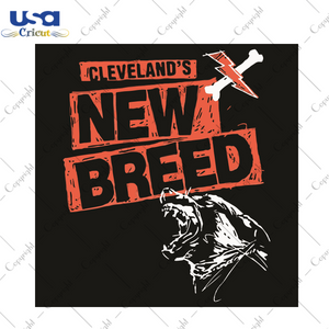 Cleveland Football New Breed Sport Gift Diy Crafts Svg Files For Cricut, Silhouette Sublimation Files