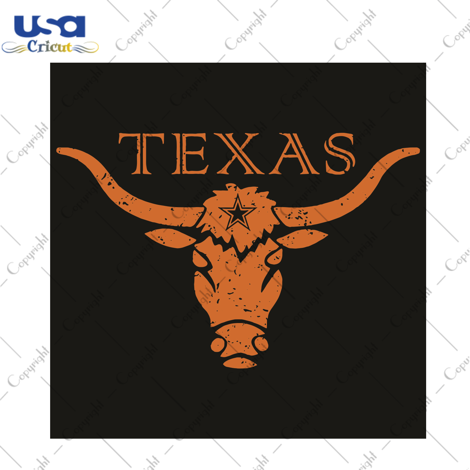 Texas Longhorn Bull Icon Sport Gift Diy Crafts Svg Files For Cricut, Silhouette Sublimation Files